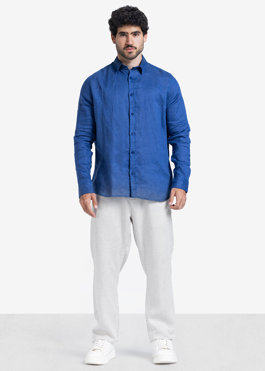 Long Sleeve Shirt - Men - Plain