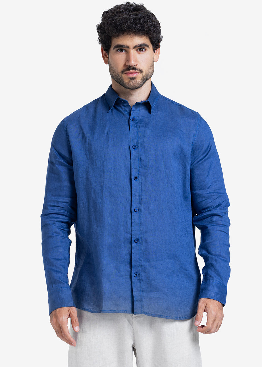 Long Sleeve Shirt - Men - Plain