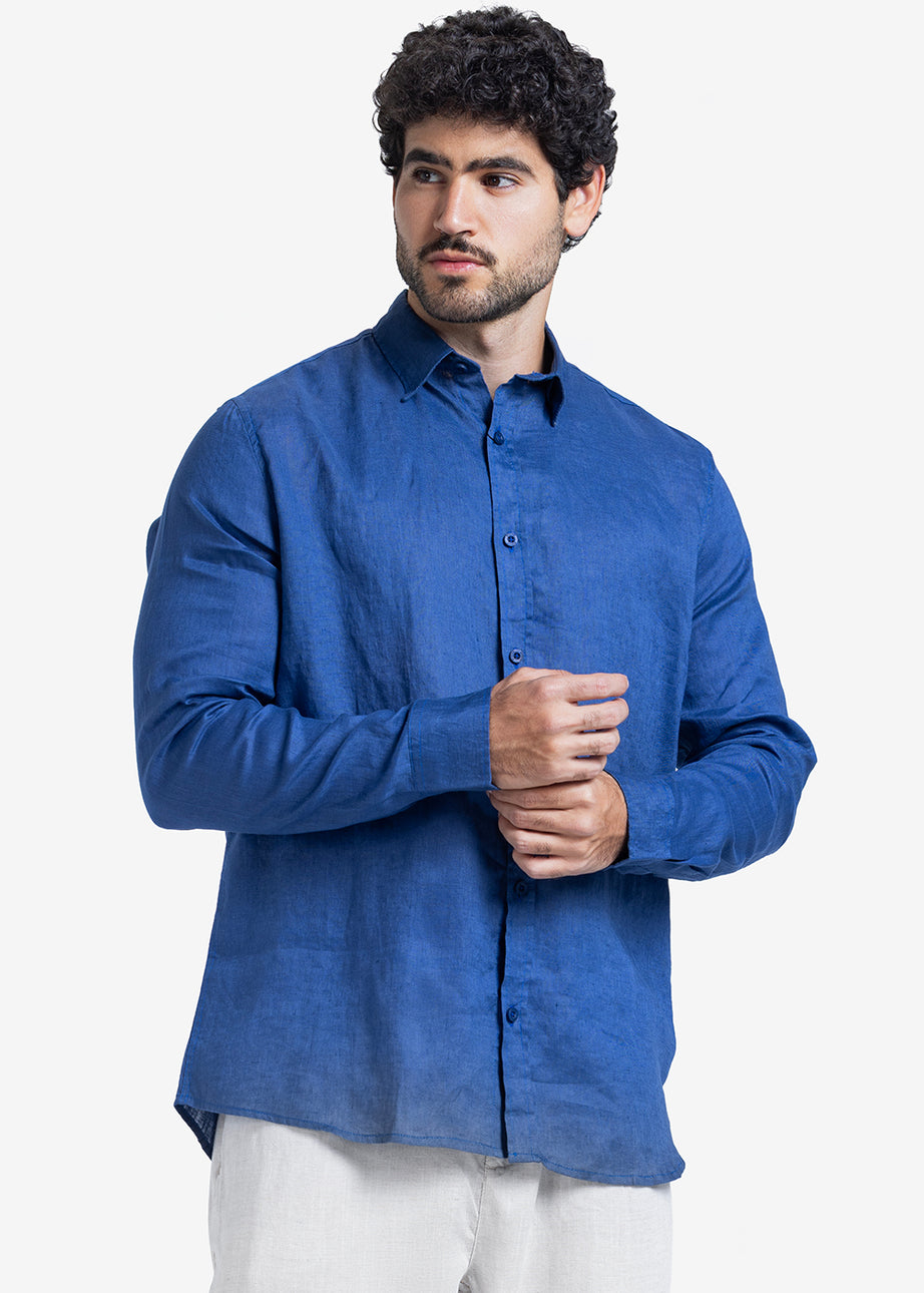 Long Sleeve Shirt - Men - Plain