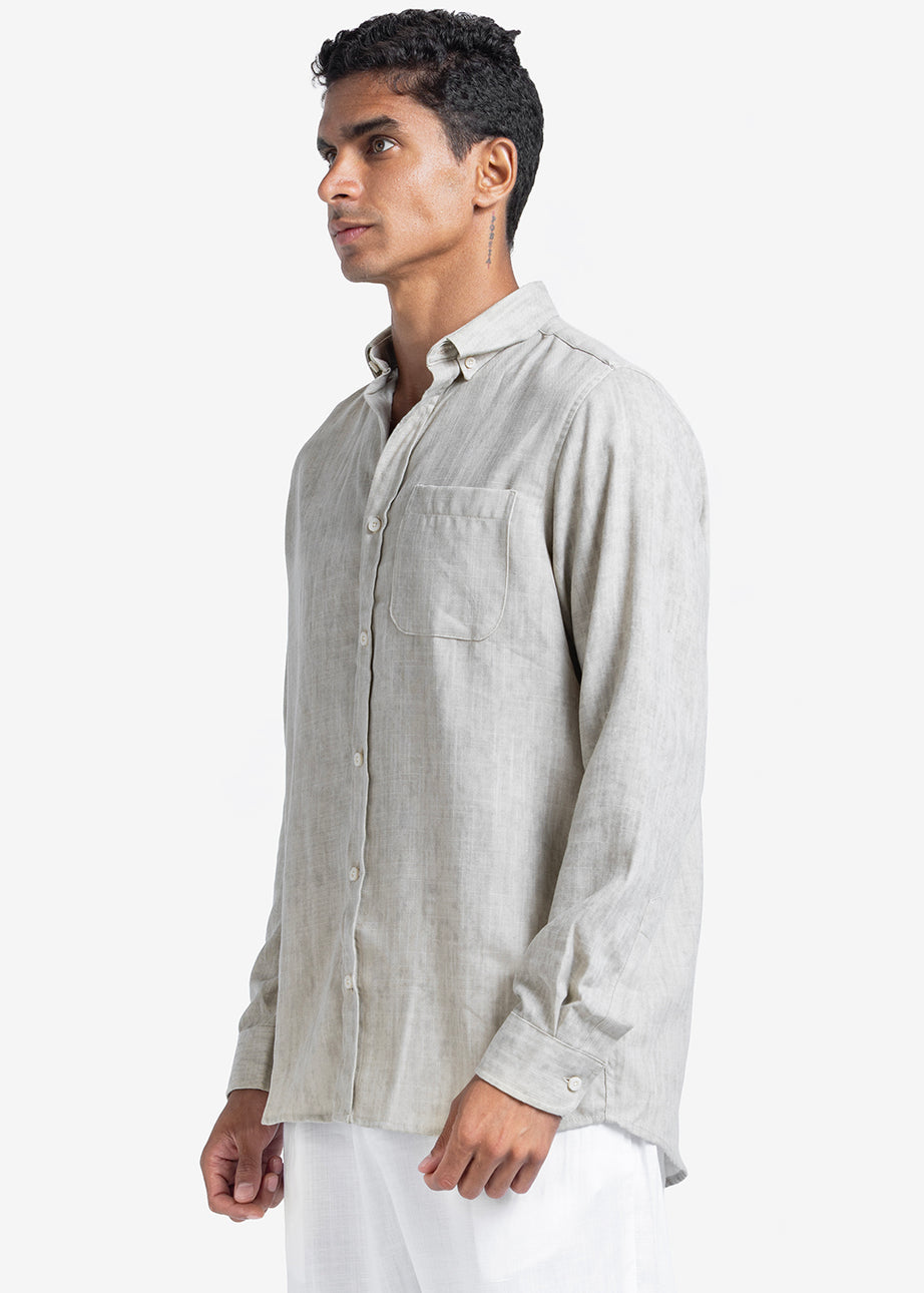 Long Sleeve Shirt - Men - Plain