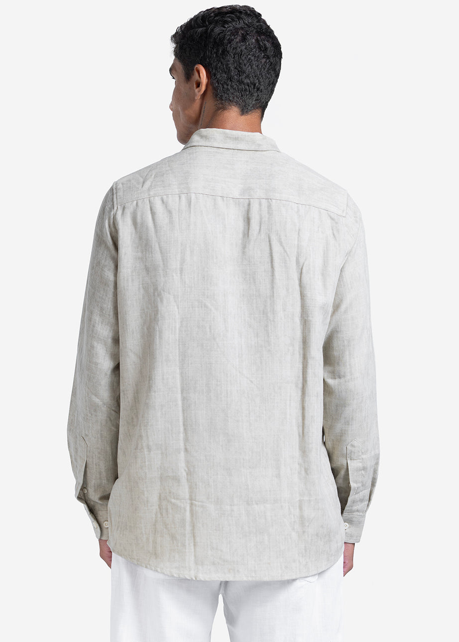 Long Sleeve Shirt - Men - Plain