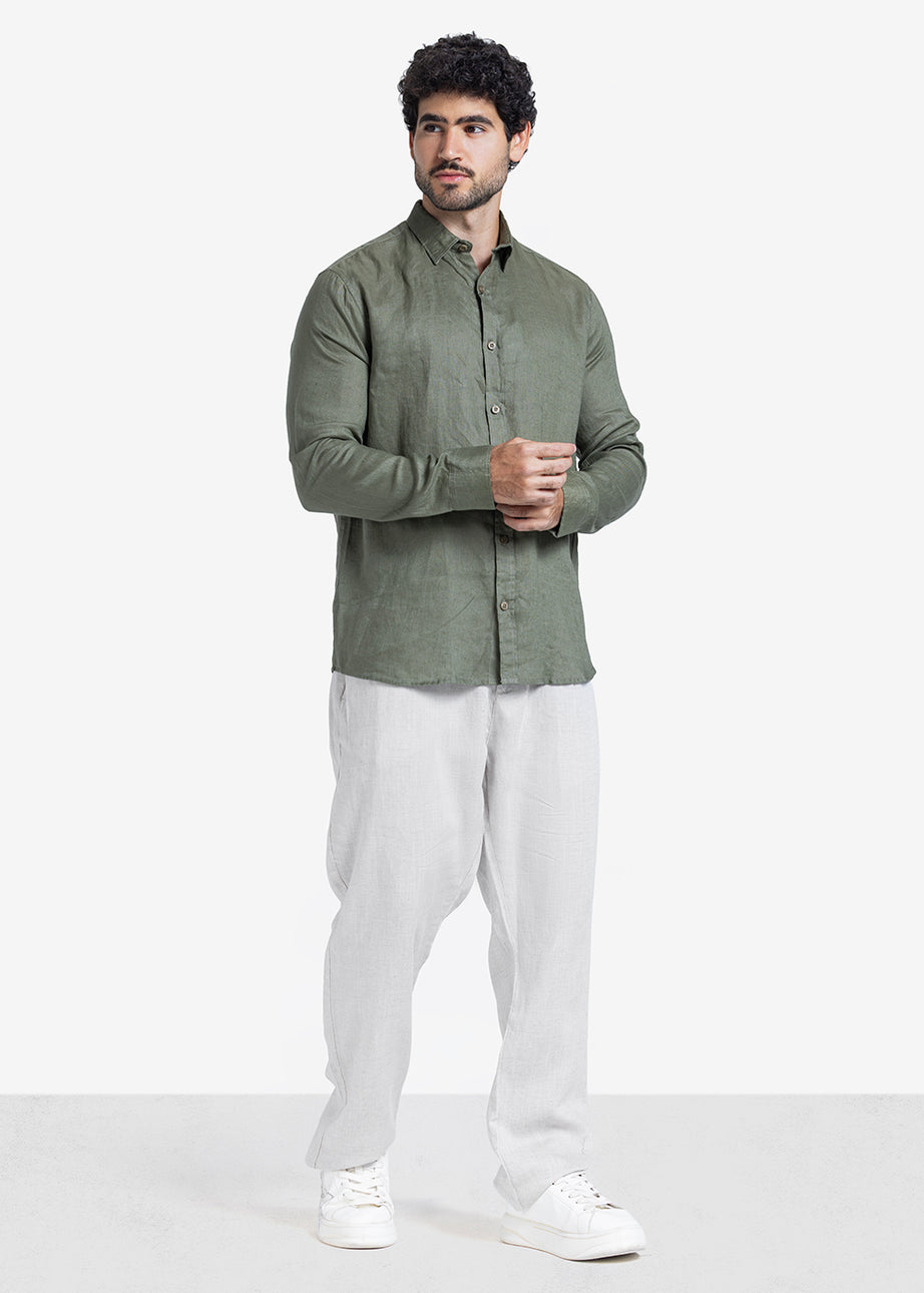 Long Sleeve Shirt - Men - Plain
