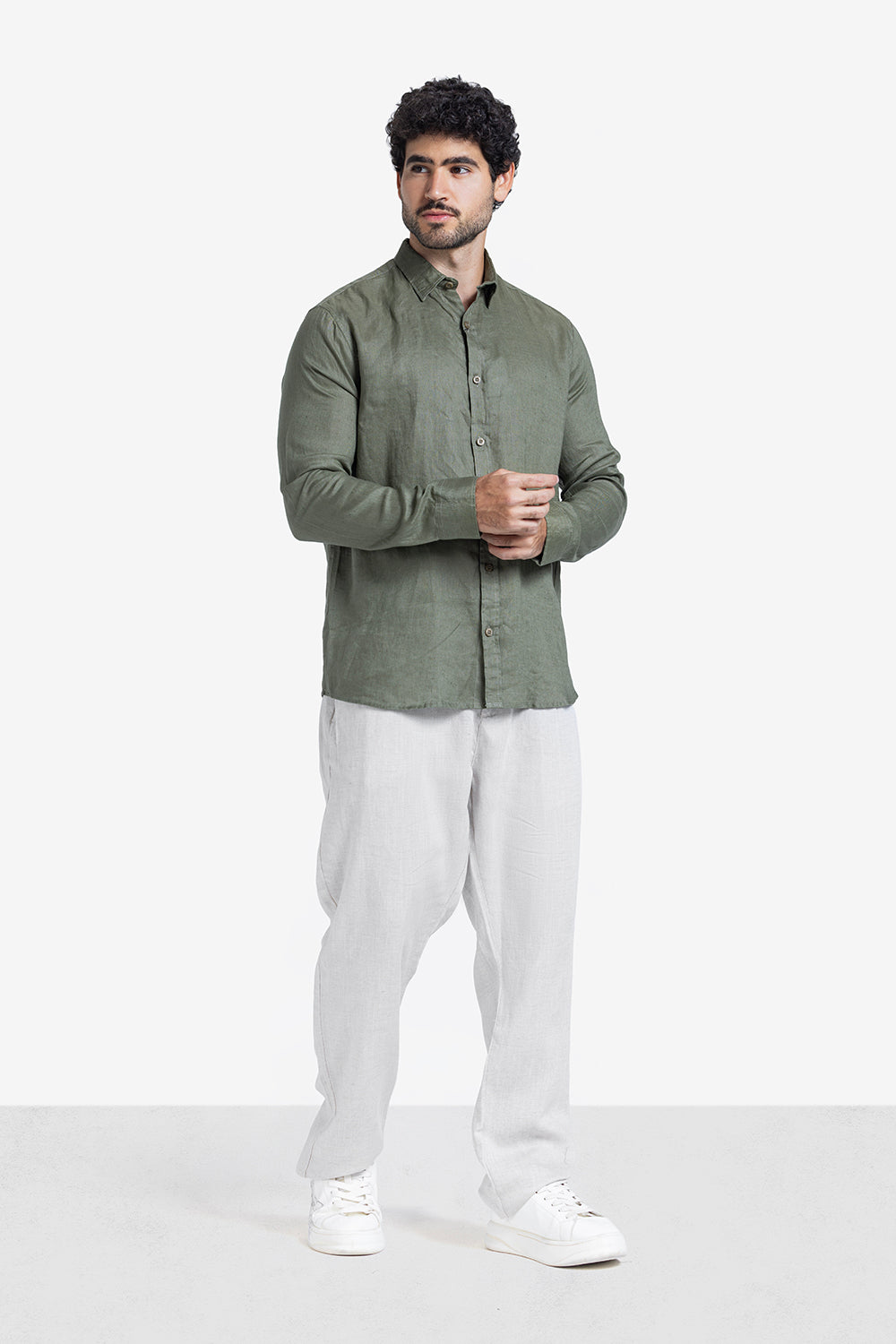 Long Sleeve Shirt - Men - Plain