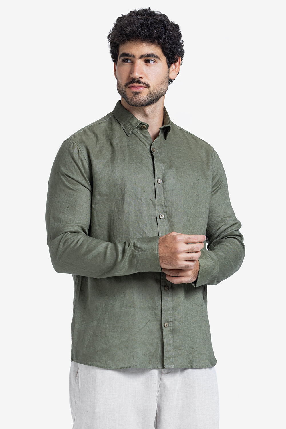 Long Sleeve Shirt - Men - Plain