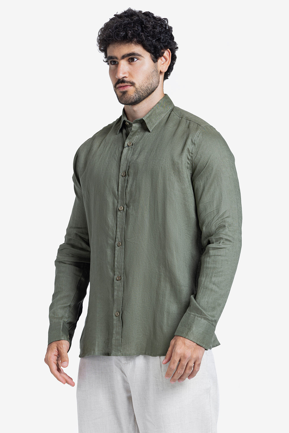 Long Sleeve Shirt - Men - Plain