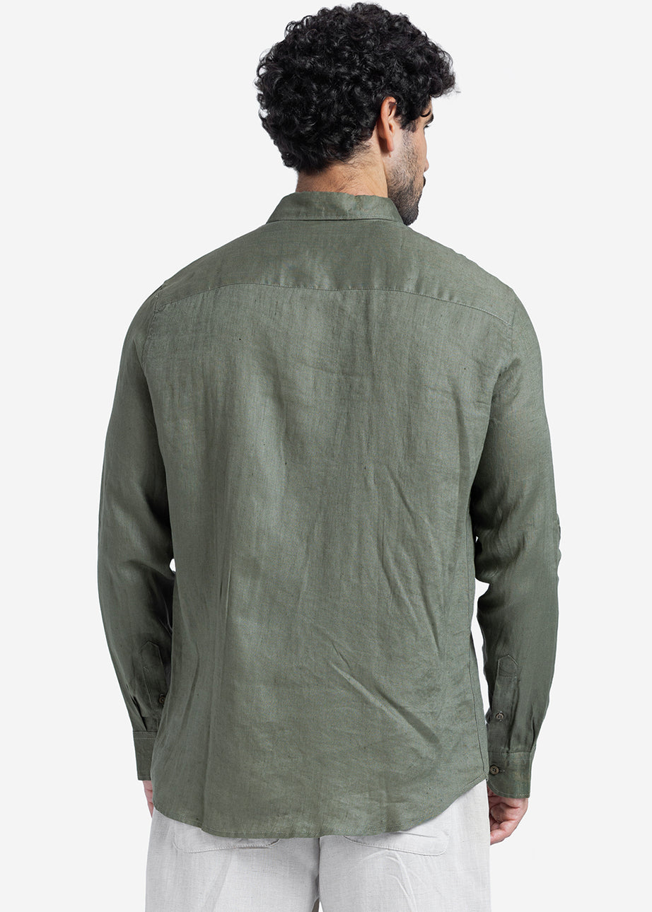 Long Sleeve Shirt - Men - Plain