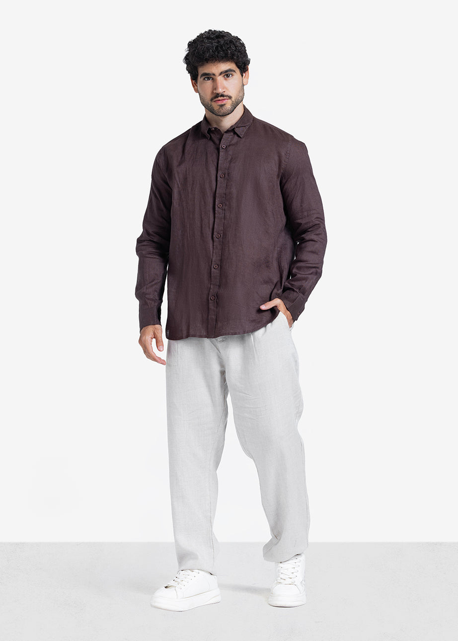 Long Sleeve Shirt - Men - Plain