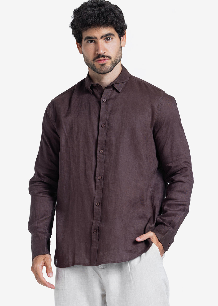 Long Sleeve Shirt - Men - Plain
