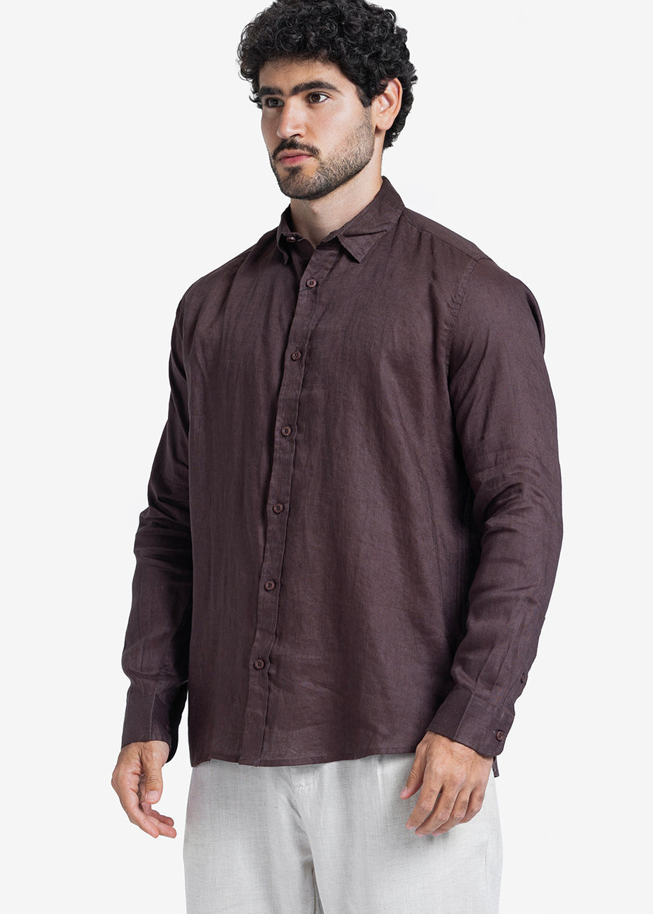 Long Sleeve Shirt - Men - Plain