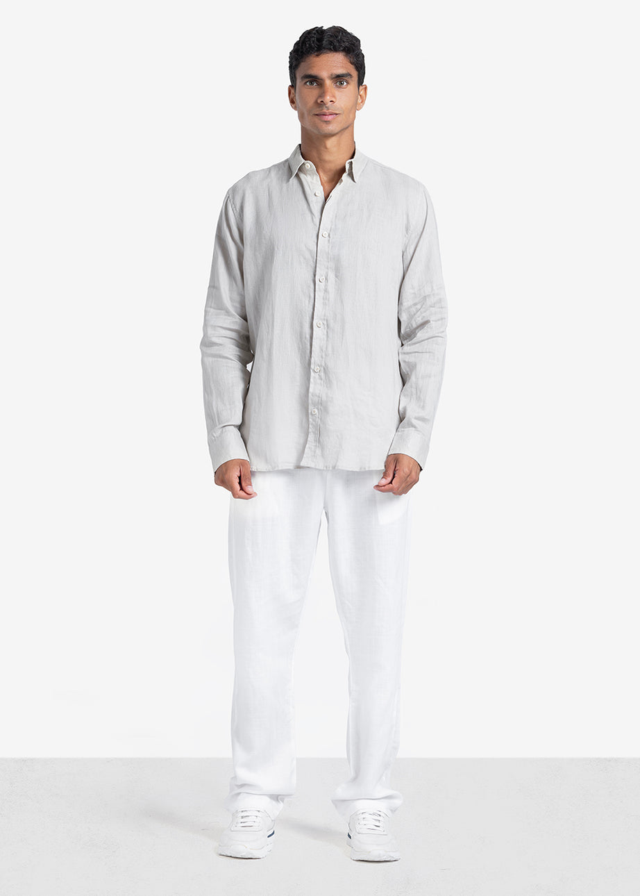 Long Sleeve Shirt - Men - Plain