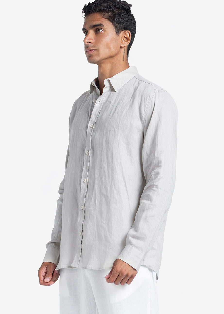Long Sleeve Shirt - Men - Plain