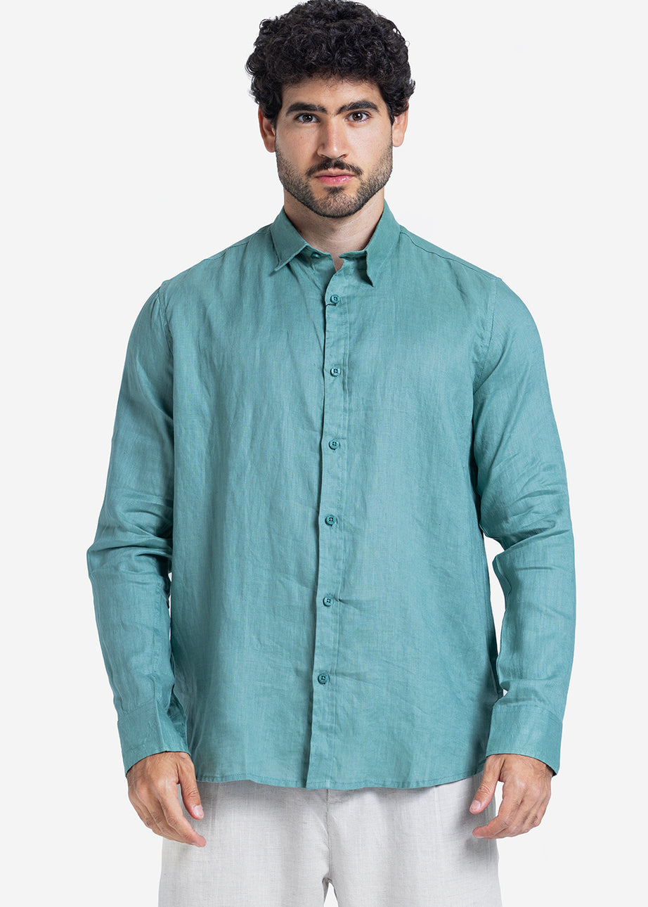 Long Sleeve Shirt - Men - Plain