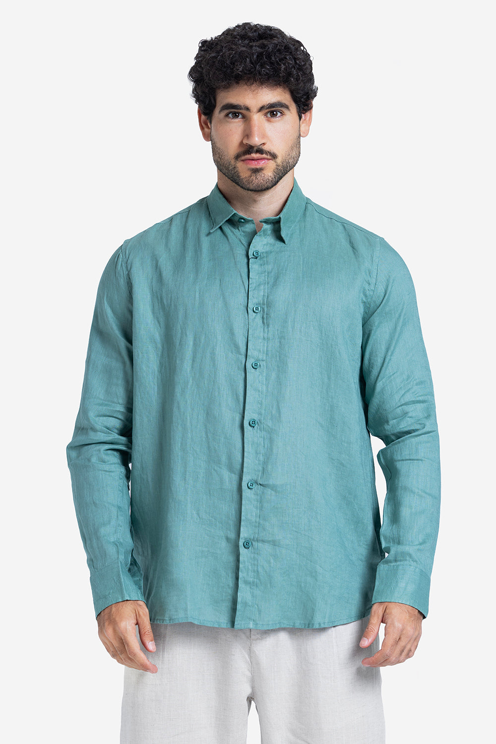 Long Sleeve Shirt - Men - Plain