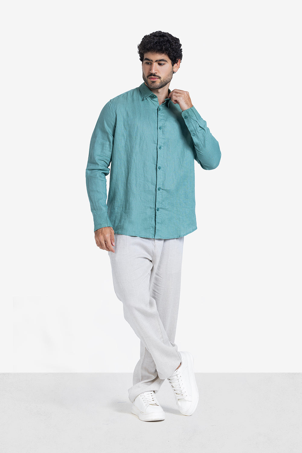 Long Sleeve Shirt - Men - Plain