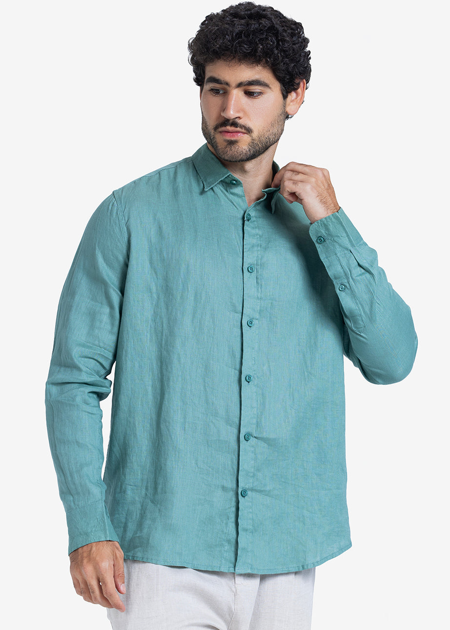 Long Sleeve Shirt - Men - Plain