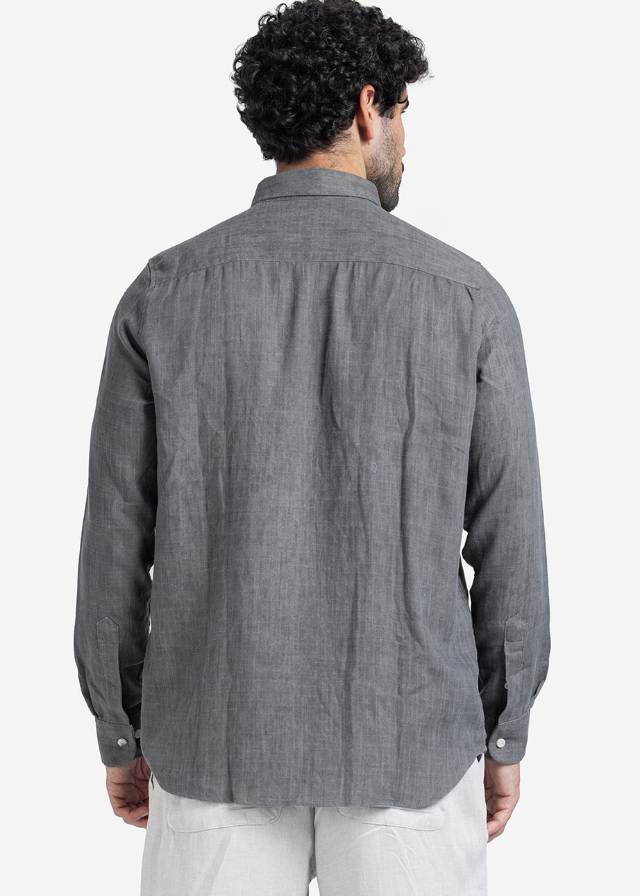Long Sleeve Shirt - Men - Plain