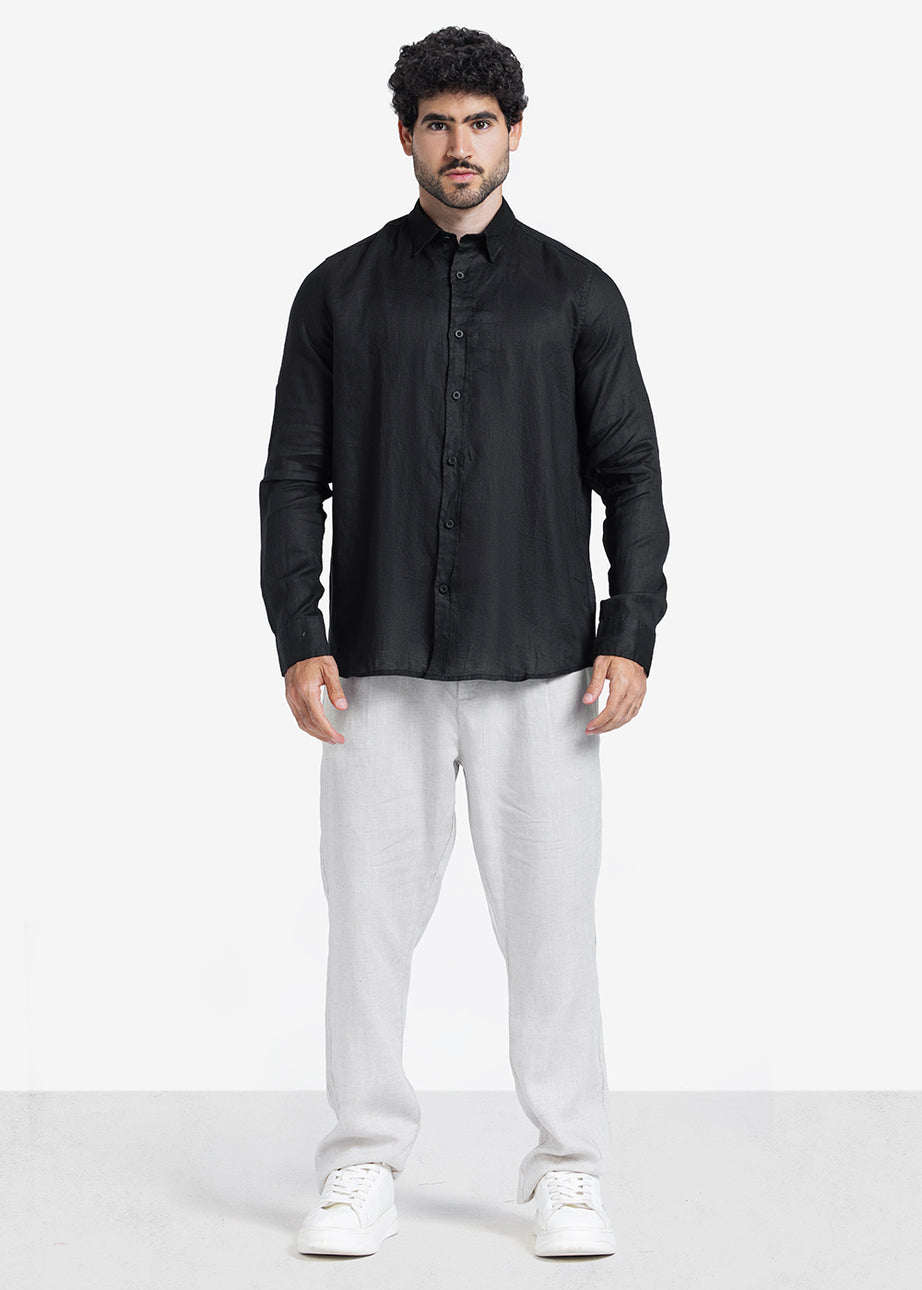 Long Sleeve Shirt - Men - Plain