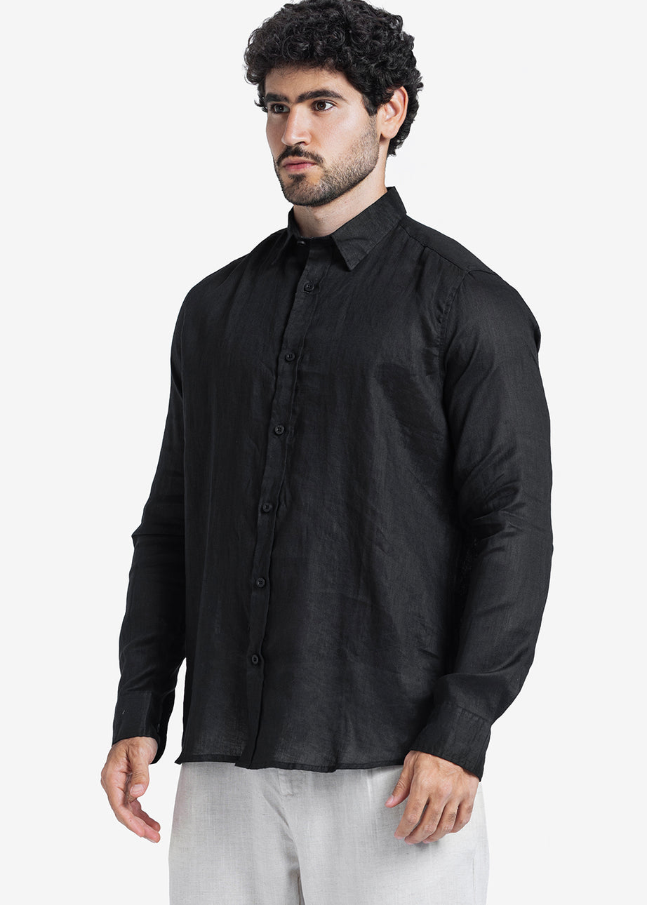 Long Sleeve Shirt - Men - Plain