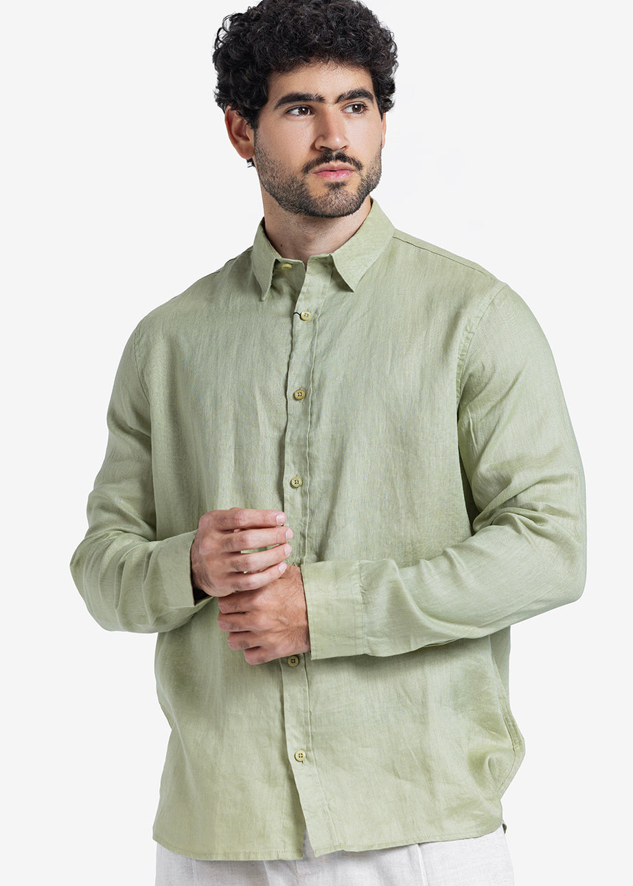 Long Sleeve Shirt - Men - Plain