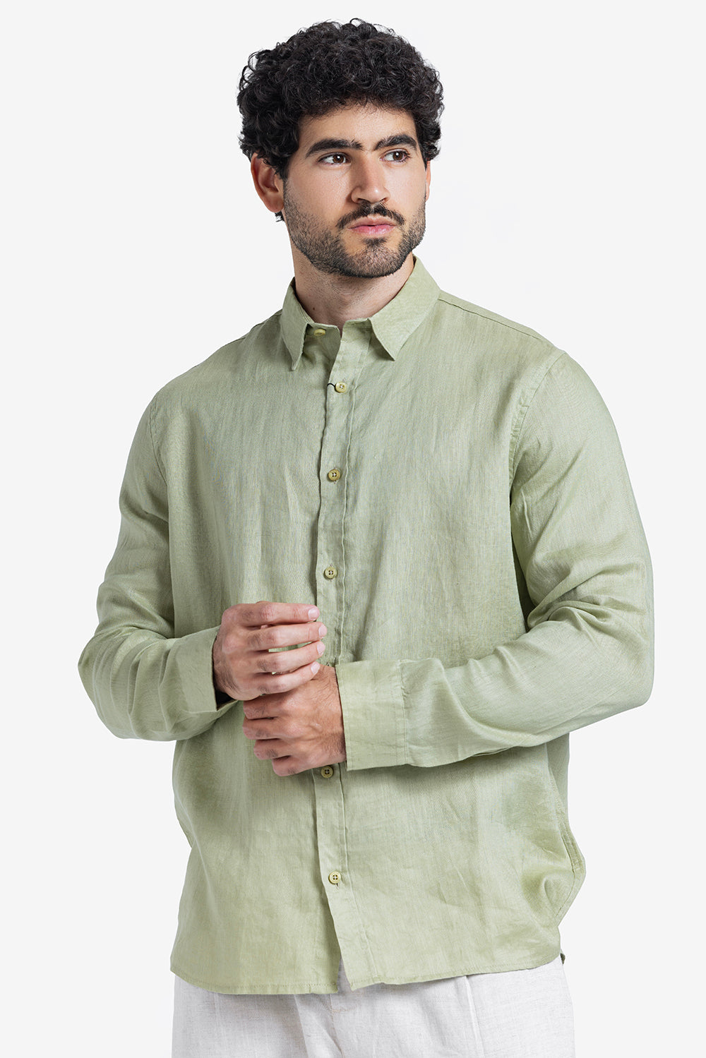 Long Sleeve Shirt - Men - Plain