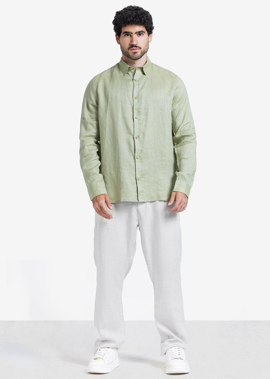Long Sleeve Shirt - Men - Plain