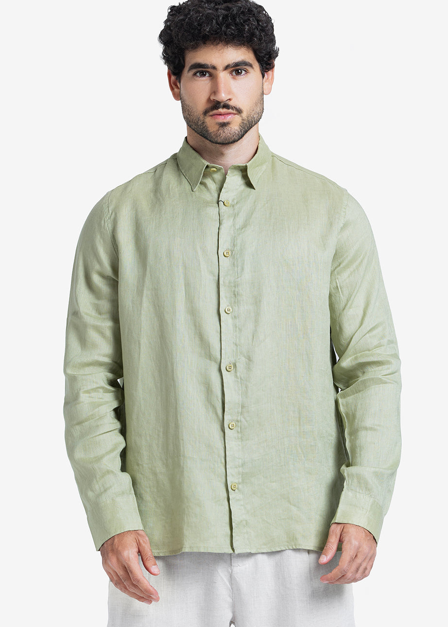 Long Sleeve Shirt - Men - Plain