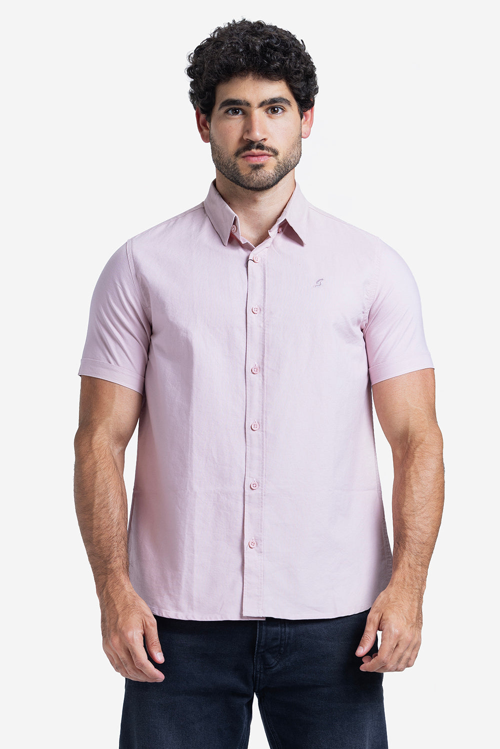 Half sleeve shirt - Men - Plain