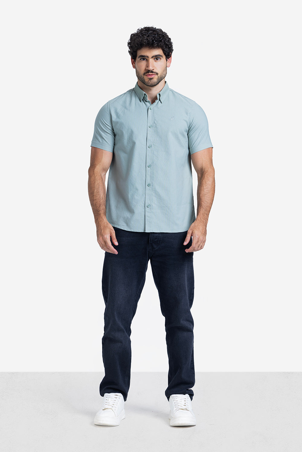 Half sleeve shirt - Men - Plain