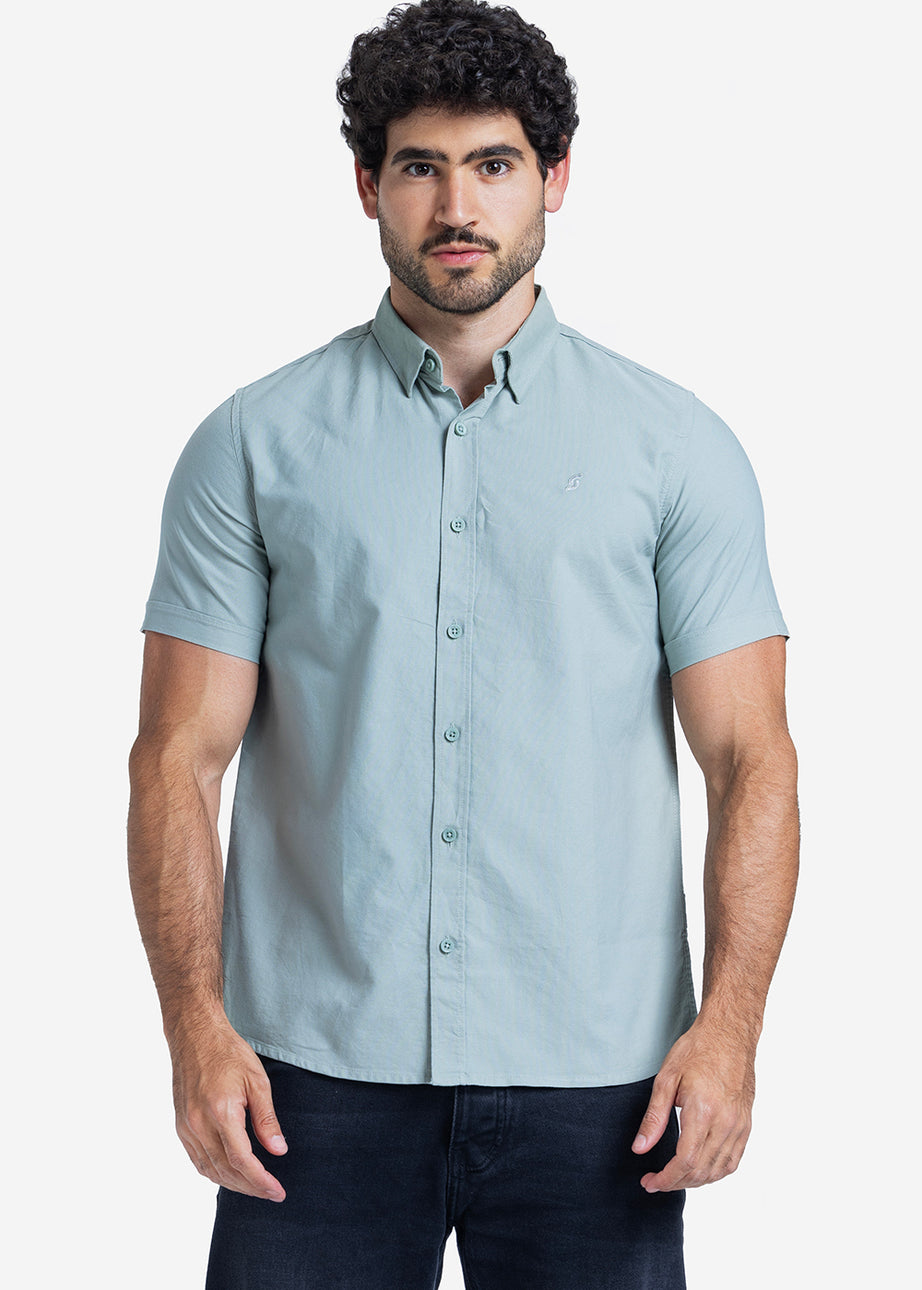 Half sleeve shirt - Men - Plain