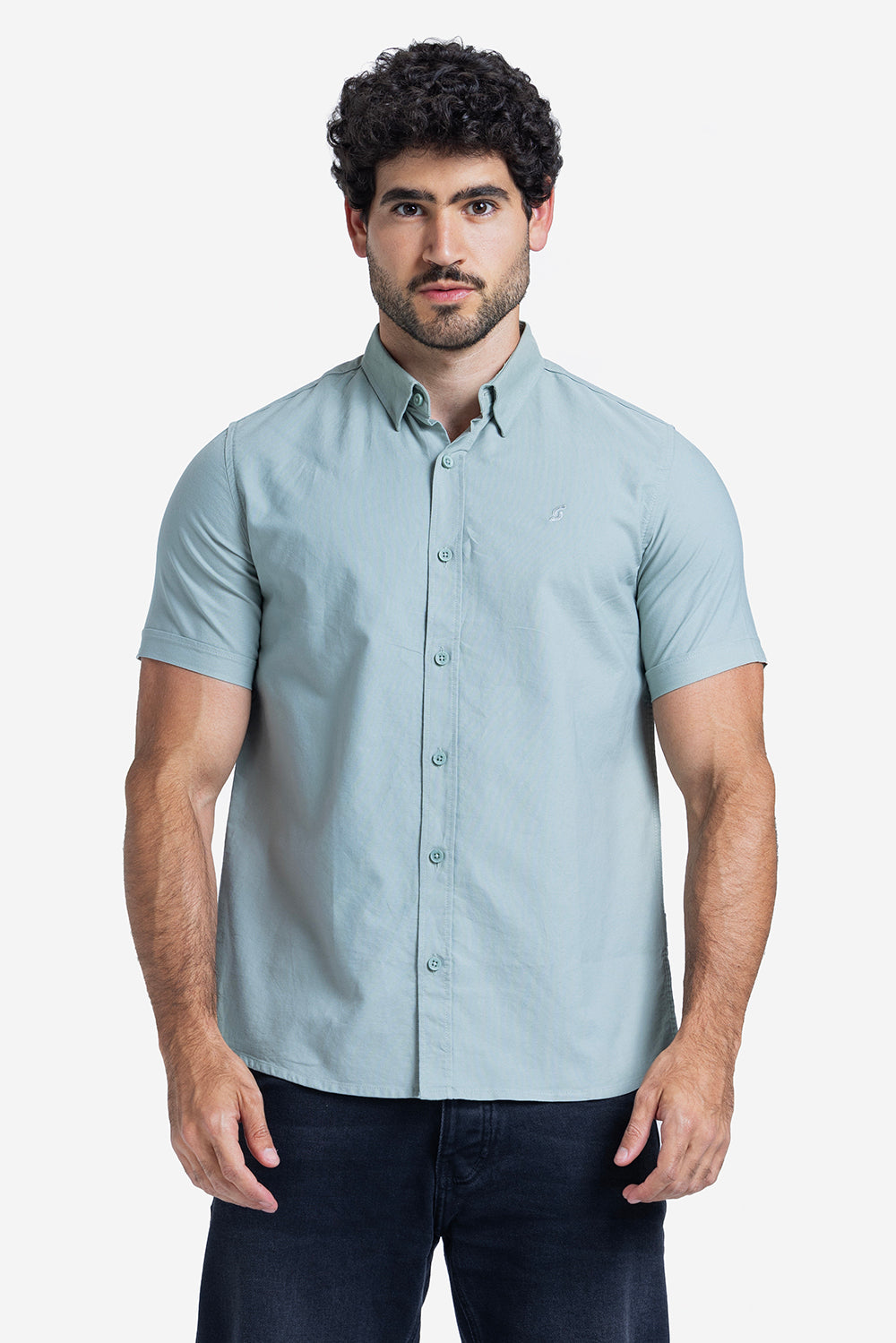 Half sleeve shirt - Men - Plain