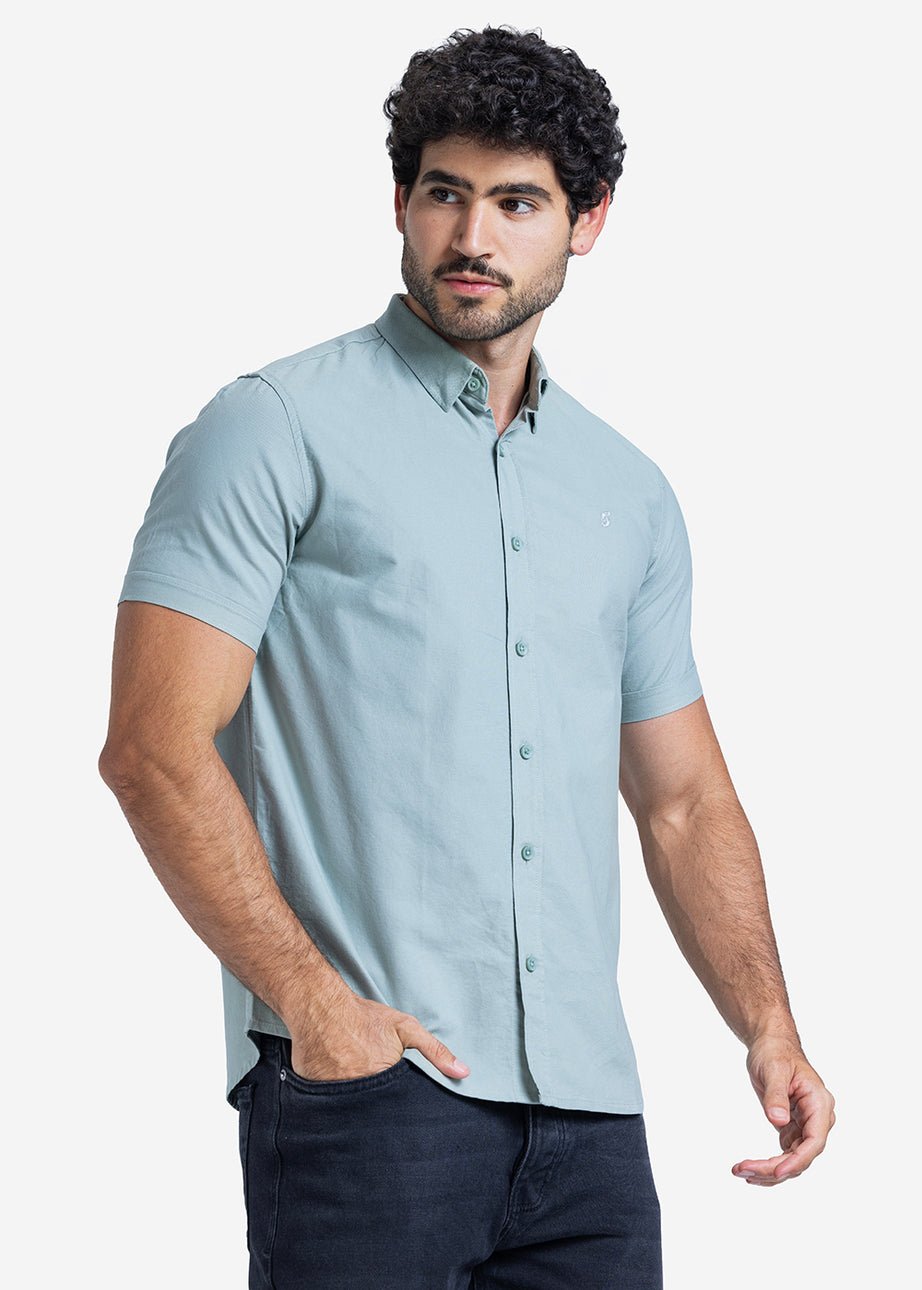 Half sleeve shirt - Men - Plain