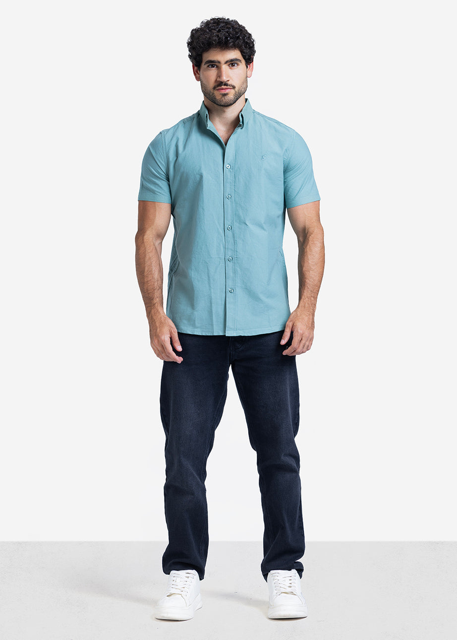 Half sleeve shirt - Men - Plain