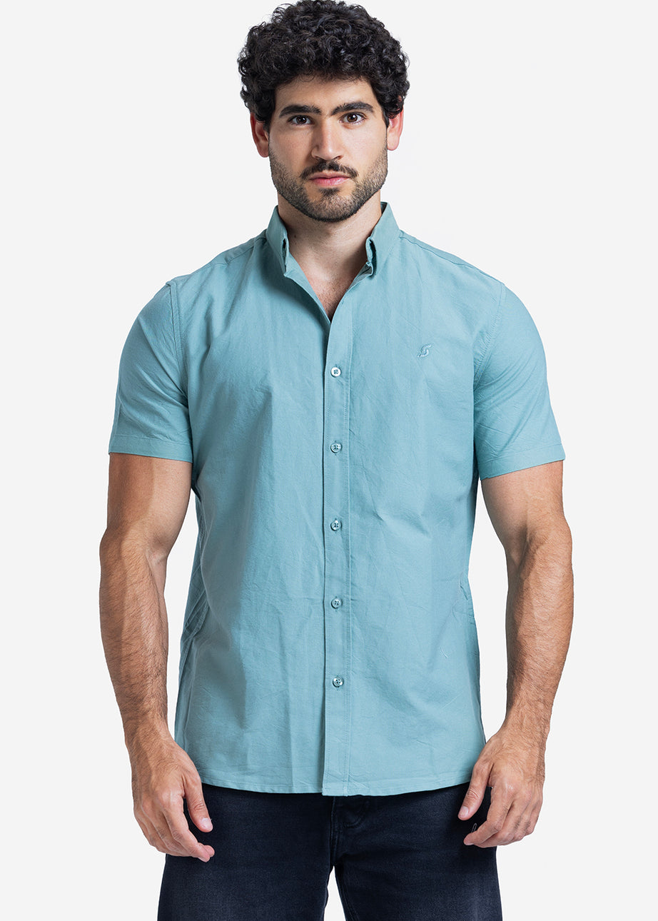 Half sleeve shirt - Men - Plain