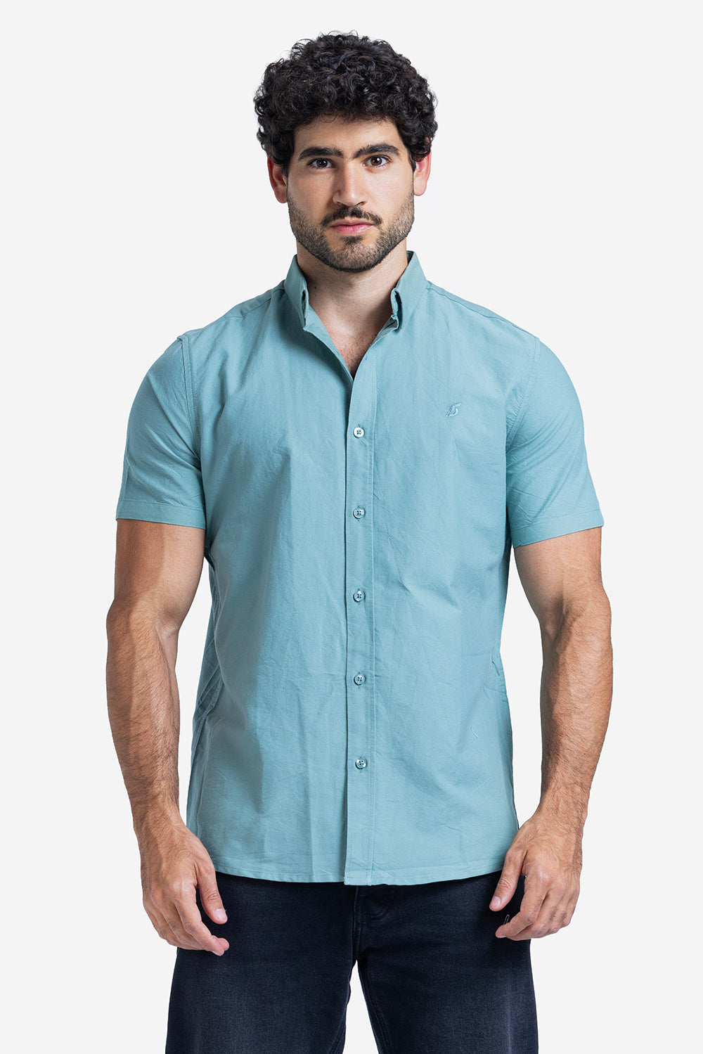 Half sleeve shirt - Men - Plain