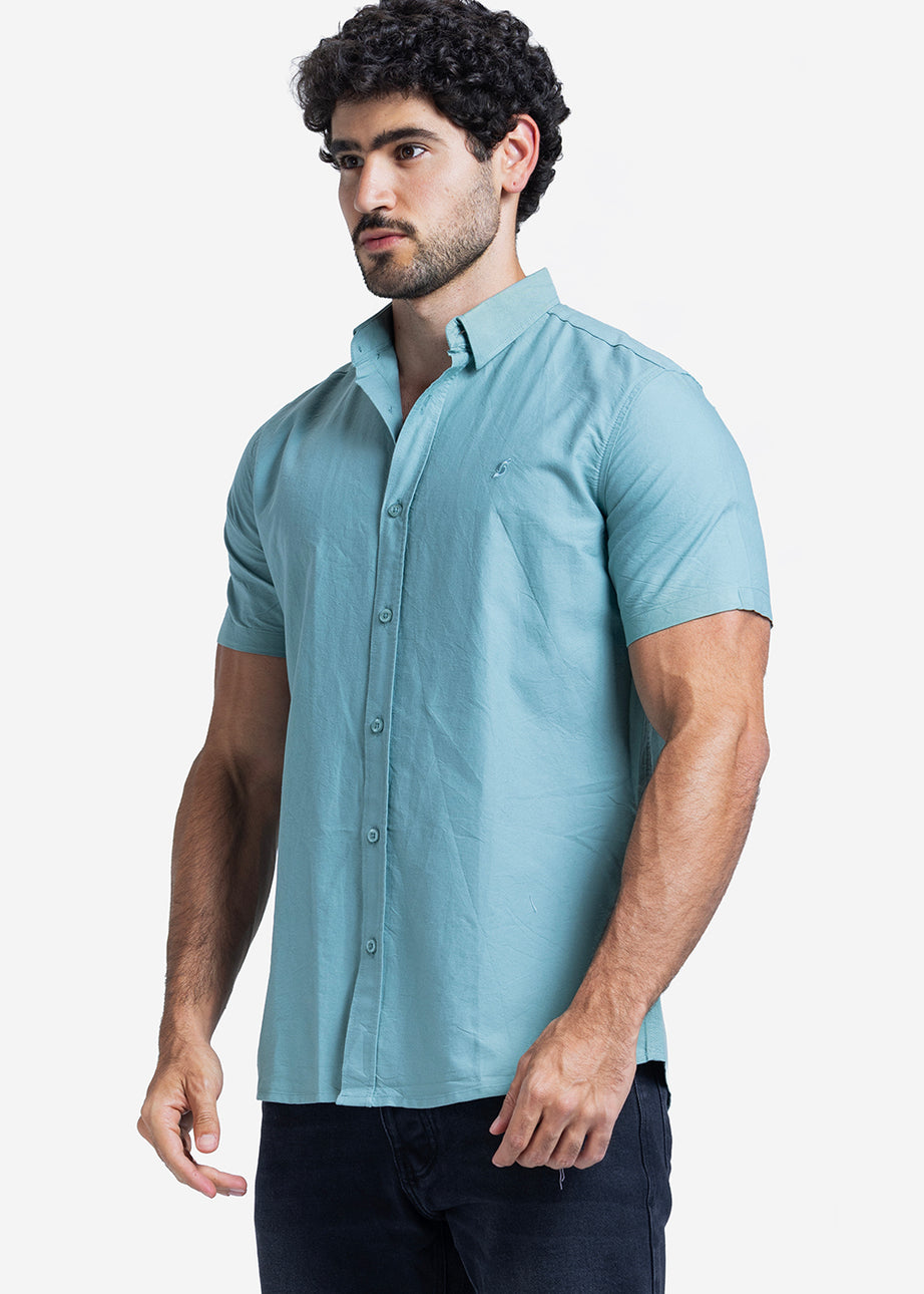 Half sleeve shirt - Men - Plain