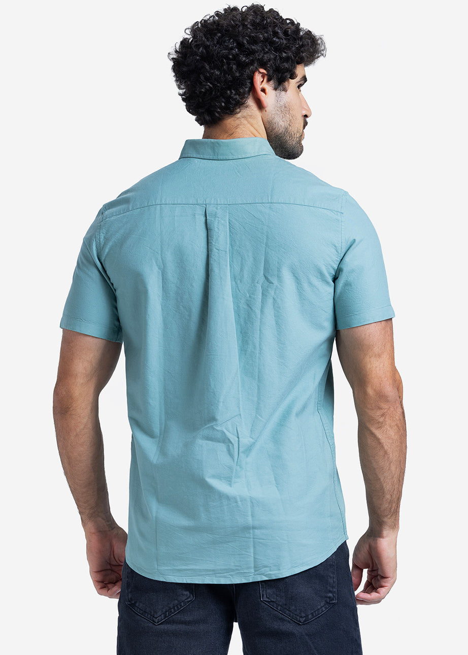 Half sleeve shirt - Men - Plain
