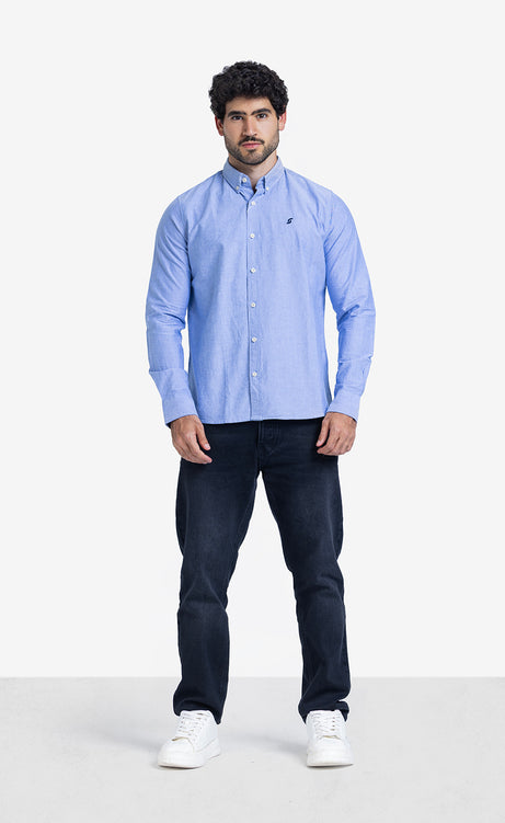 Men's Plain Long-Sleeve Shirt – view 3