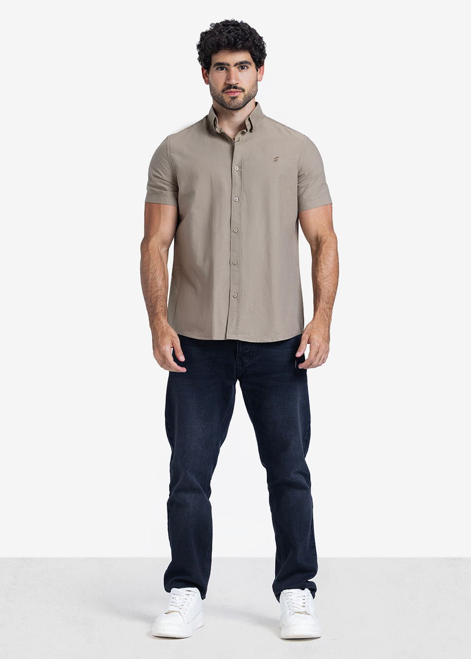 Half sleeve shirt - Men - Plain
