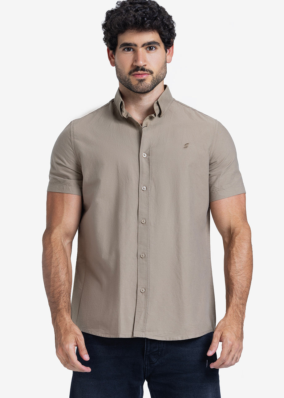 Half sleeve shirt - Men - Plain