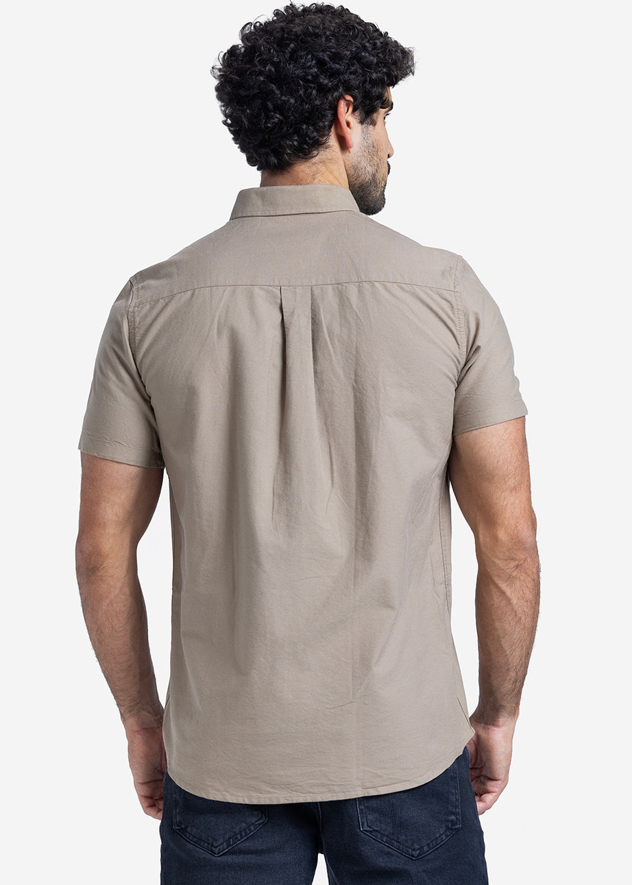 Half sleeve shirt - Men - Plain