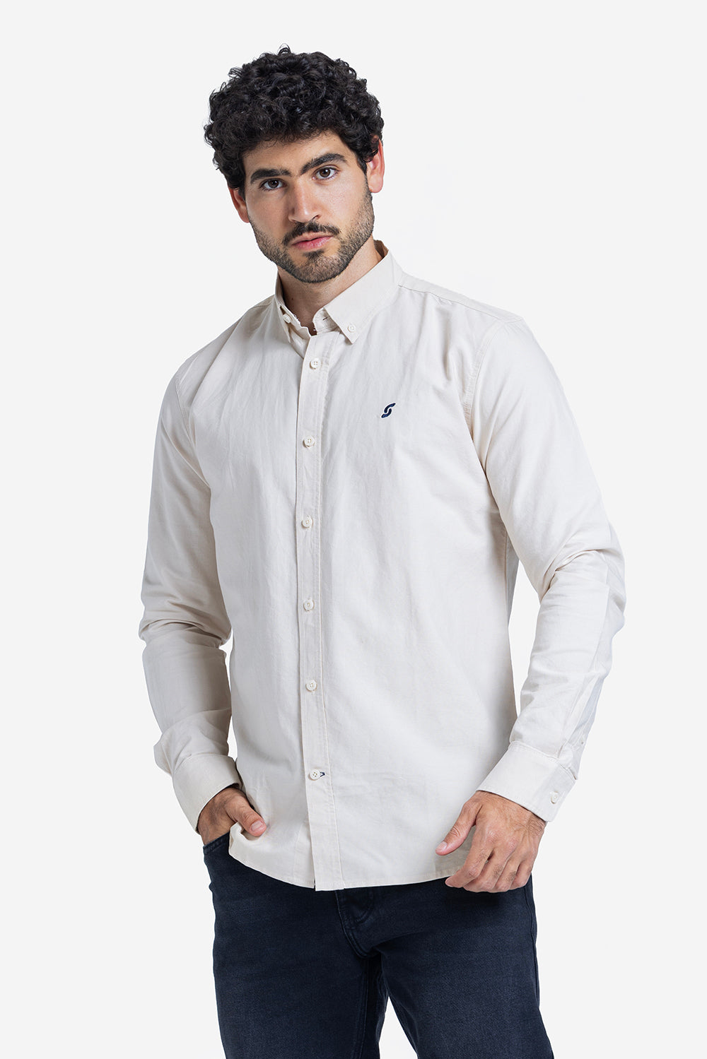 Long Sleeve Shirt - Men - Plain