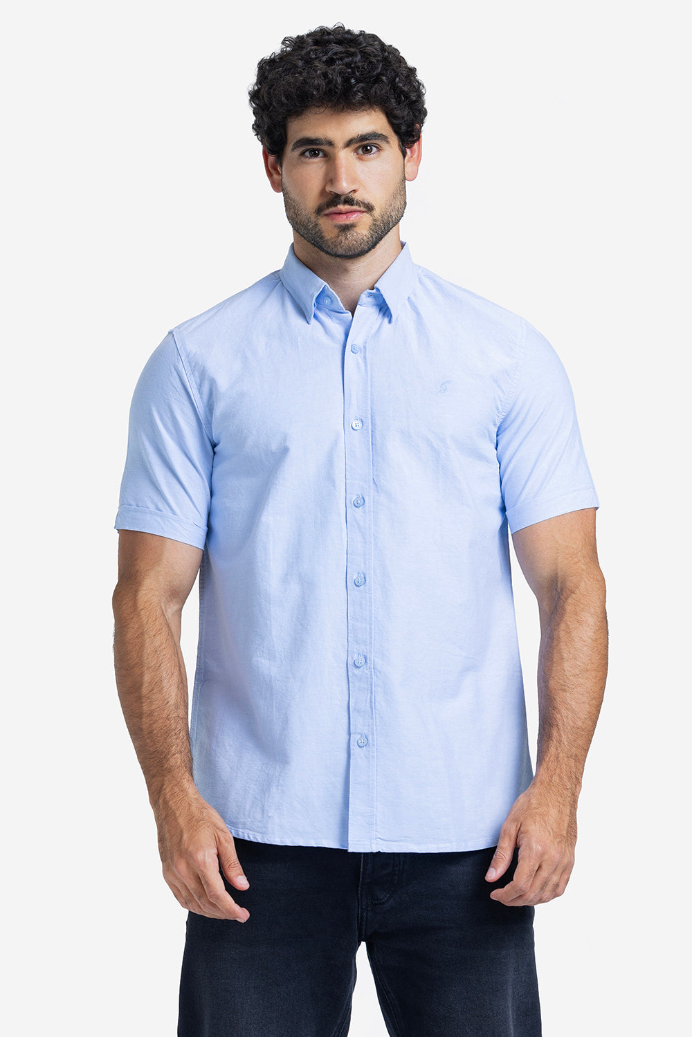 Half sleeve shirt - Men - Plain