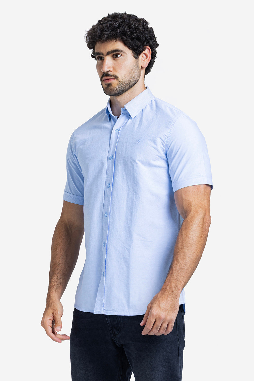 Half sleeve shirt - Men - Plain