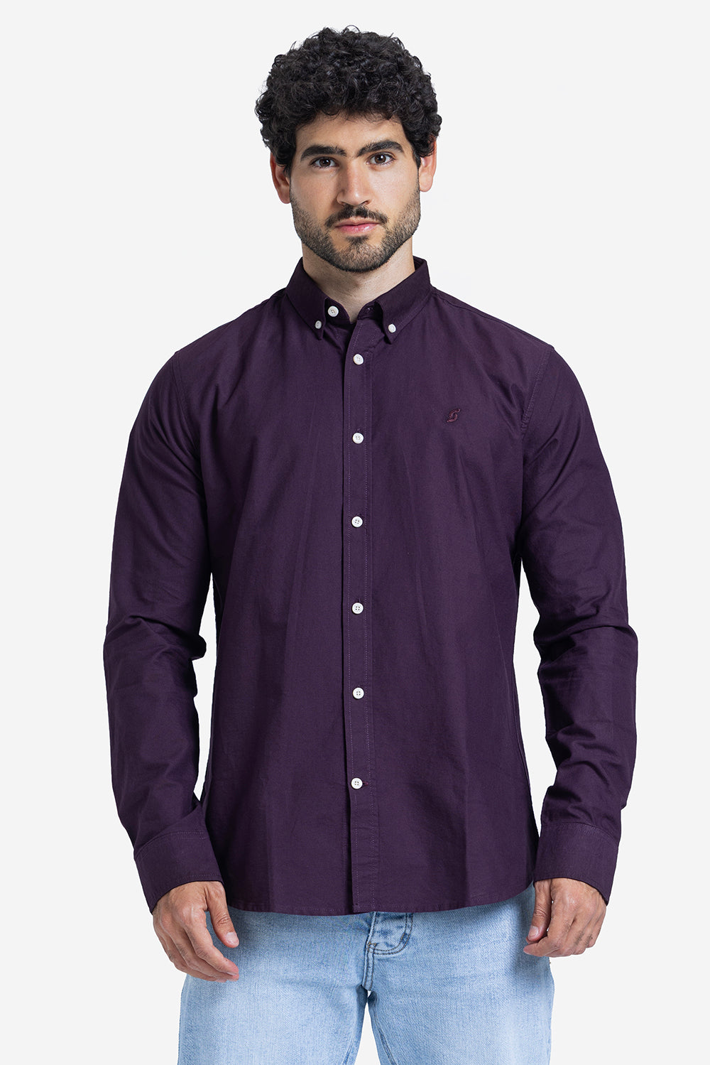 Long Sleeve Shirt - Men - Plain