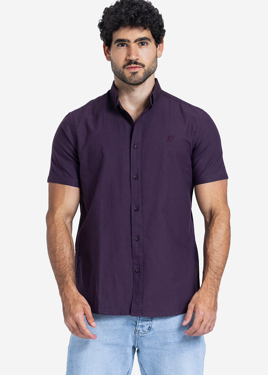 Half sleeve shirt - Men - Plain