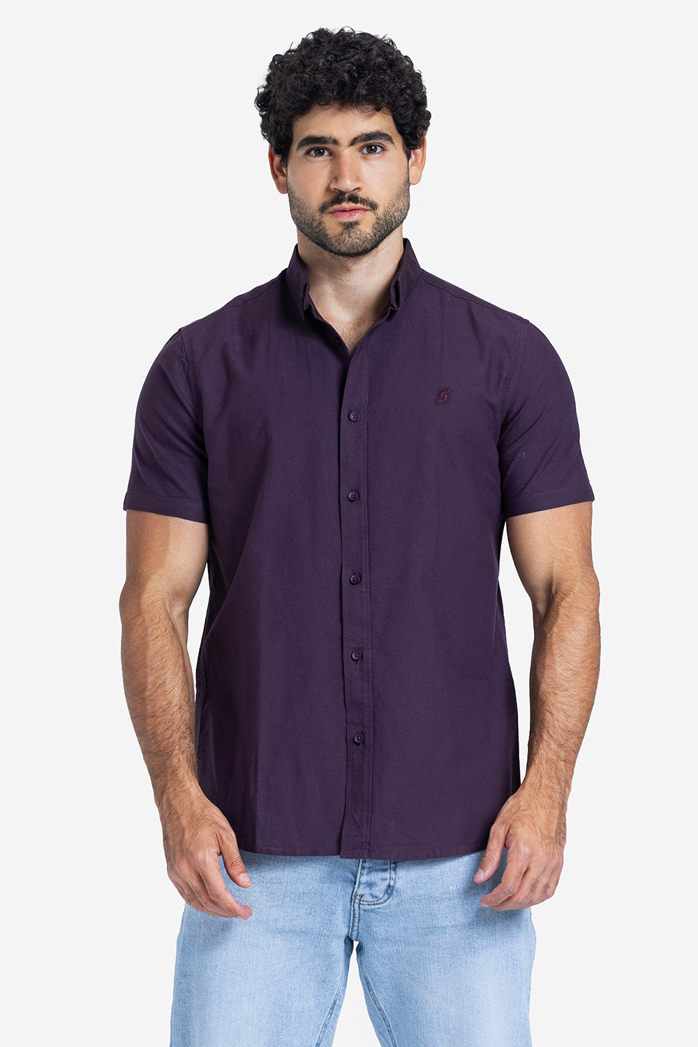 Half sleeve shirt - Men - Plain
