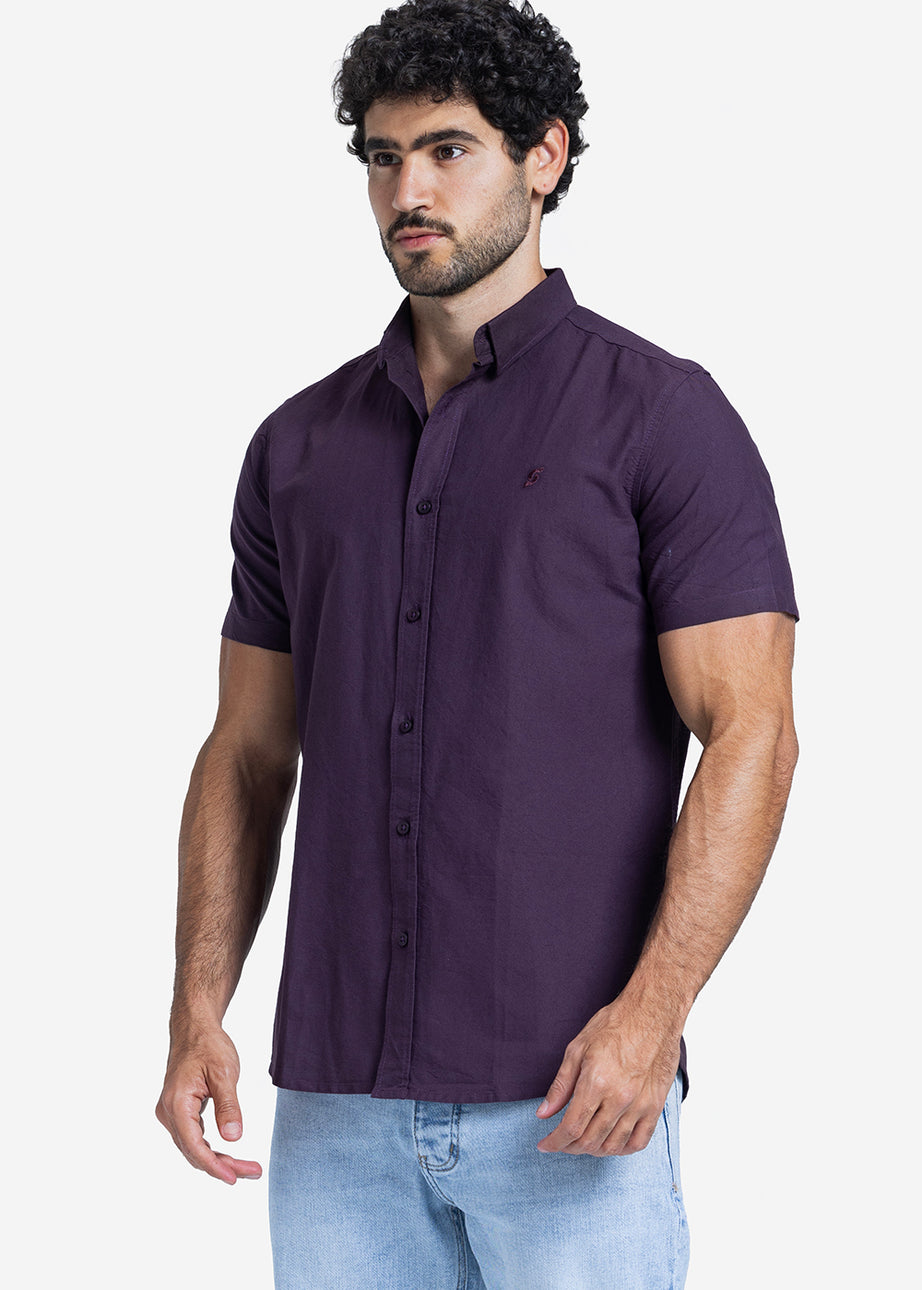 Half sleeve shirt - Men - Plain