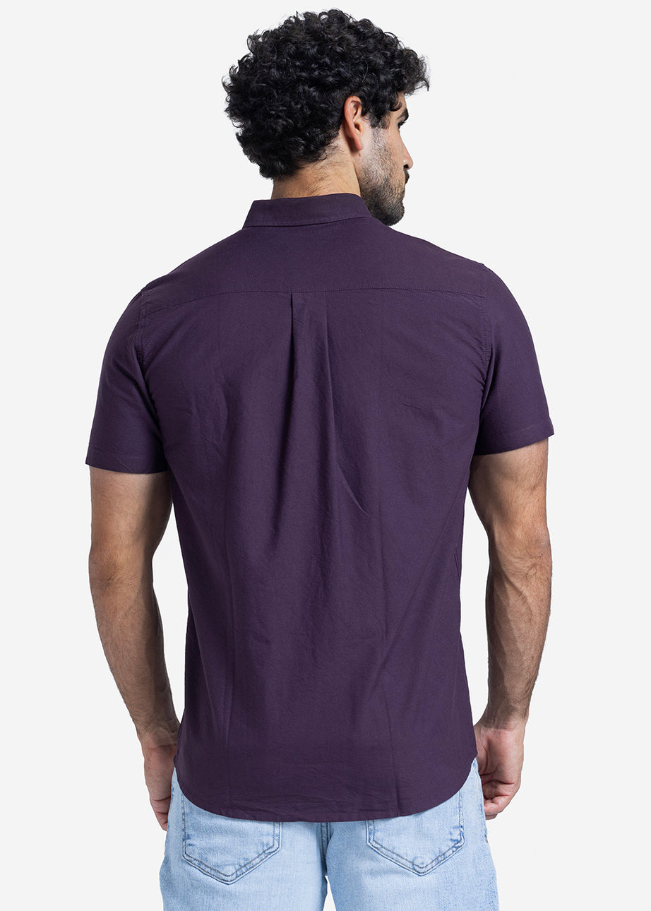 Half sleeve shirt - Men - Plain