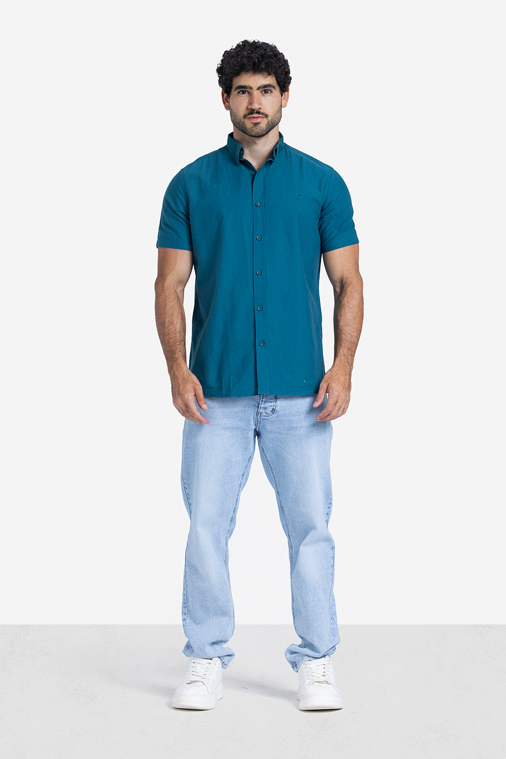 Half sleeve shirt - Men - Plain