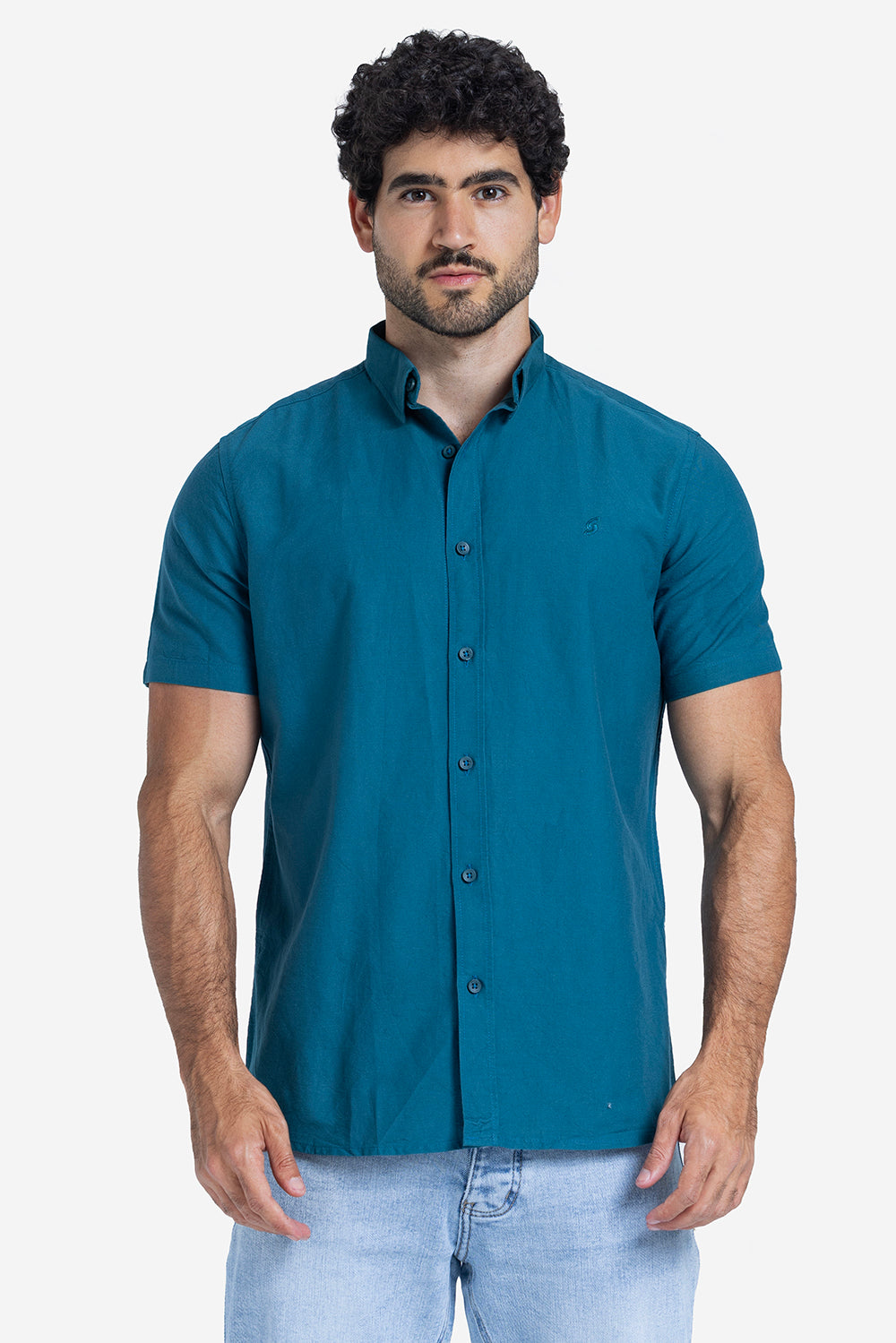 Half sleeve shirt - Men - Plain